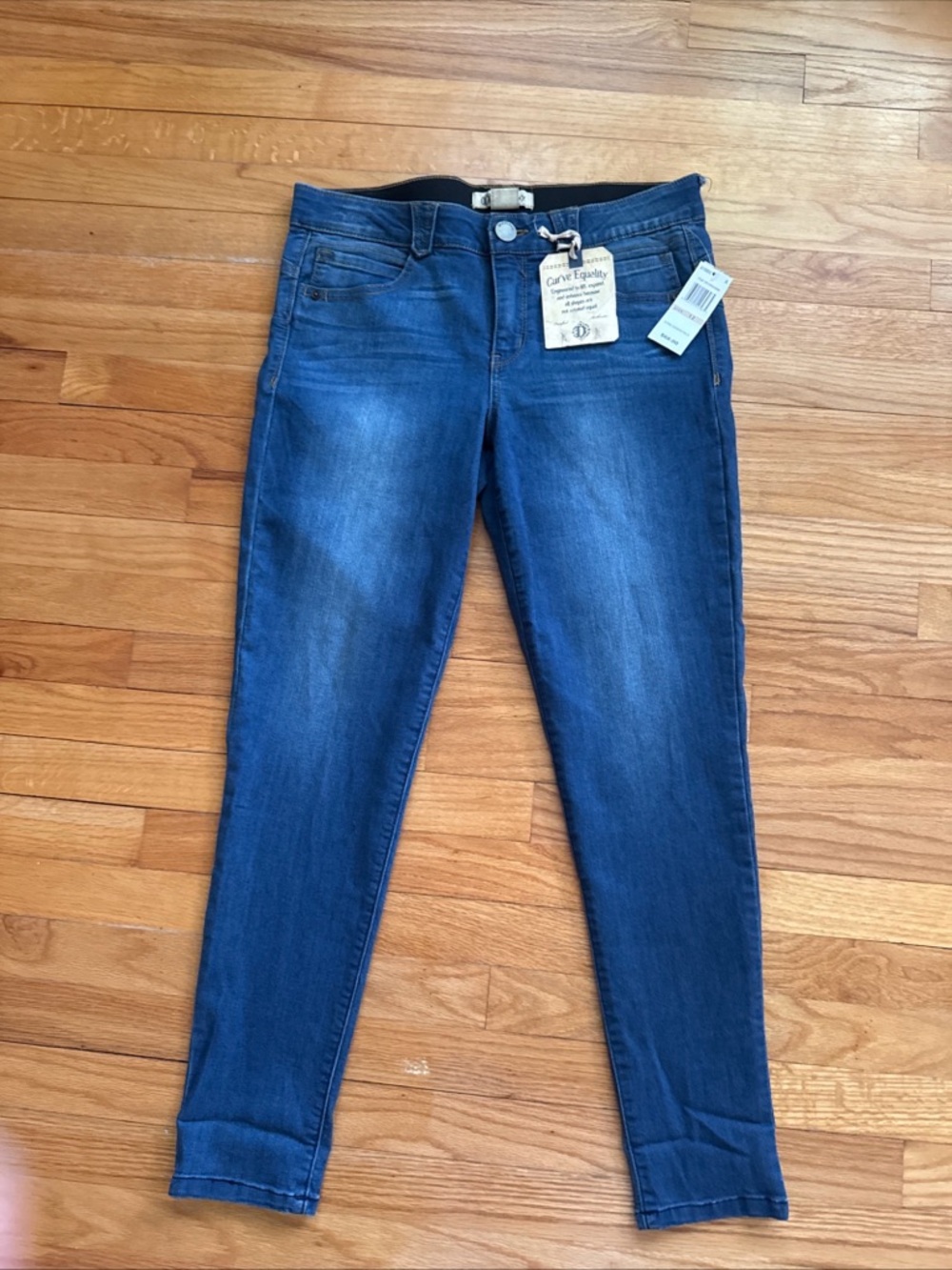 Democracy Jeans Womens Size 12 Ab Technology Mid Rise‎ Straight Leg Medium Wash